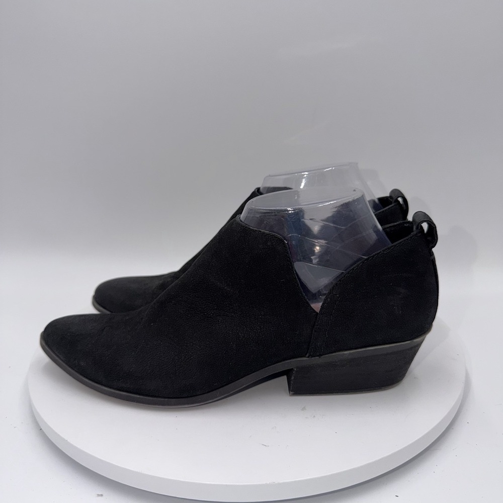 Frye Rowen‎ Slip-On Cutout Nubuck Leather Ankle Boots Women's Size 8.5